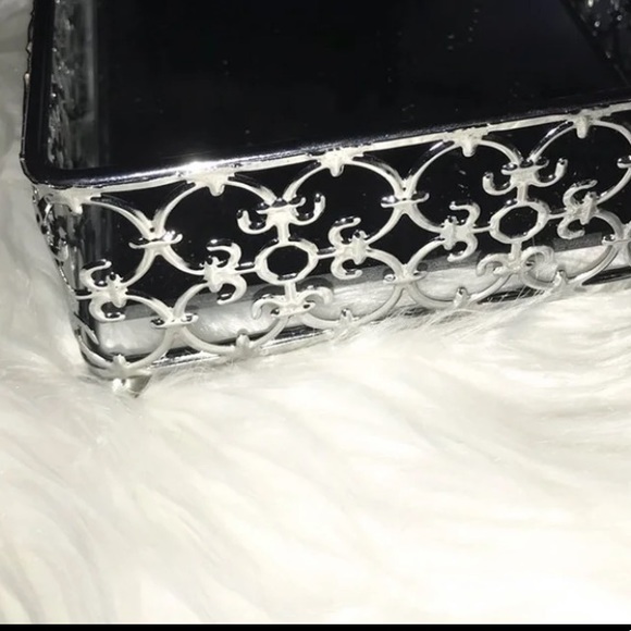 Silver Vanity Tray | Silver Mirror Tray - Picture 7 of 11